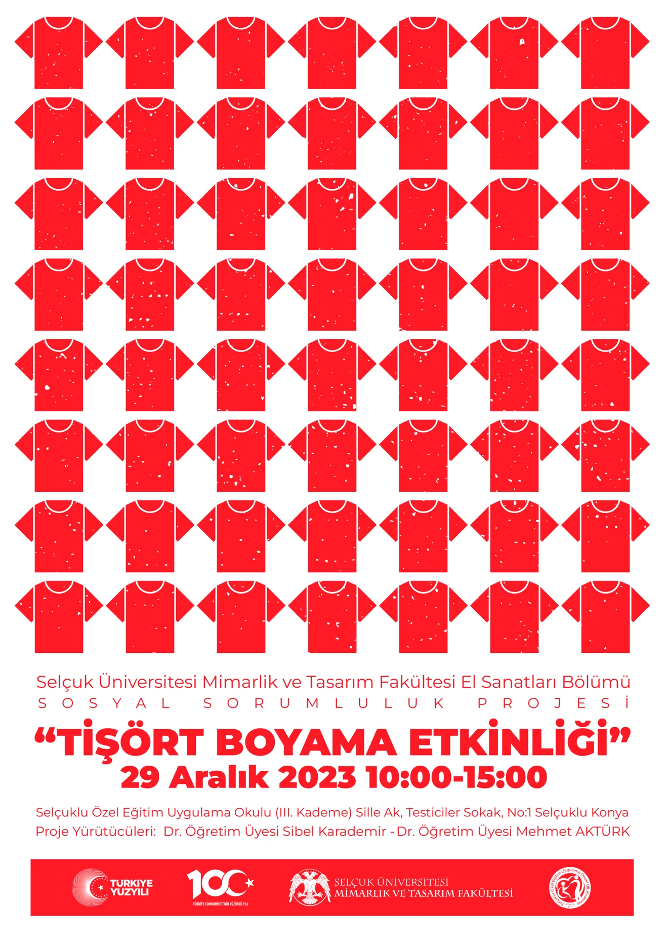 Tişört Boyama Etkinliği Sosyal Sorumluluk Projesi